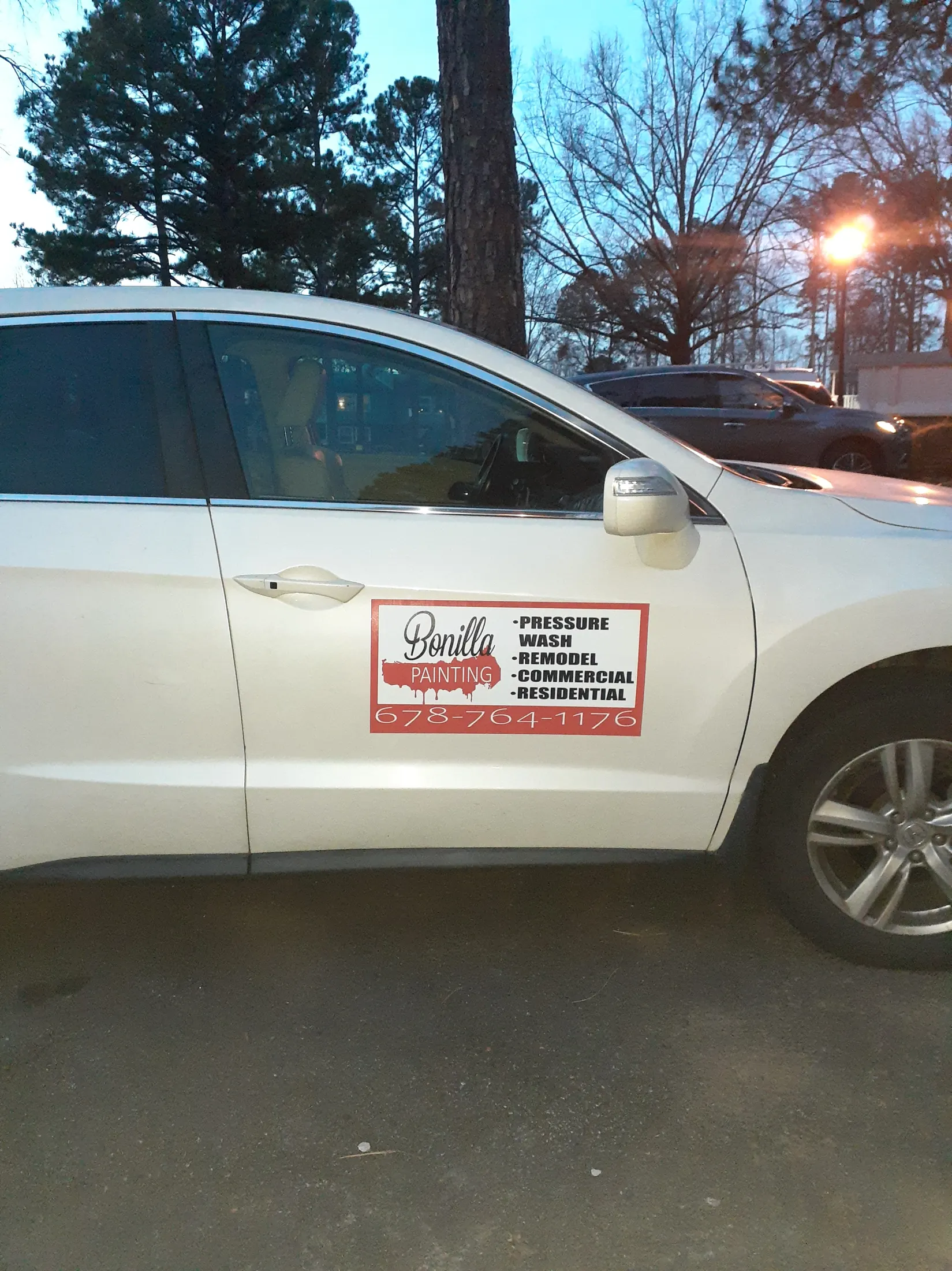 Bonilla Painting Vehicle Magnet