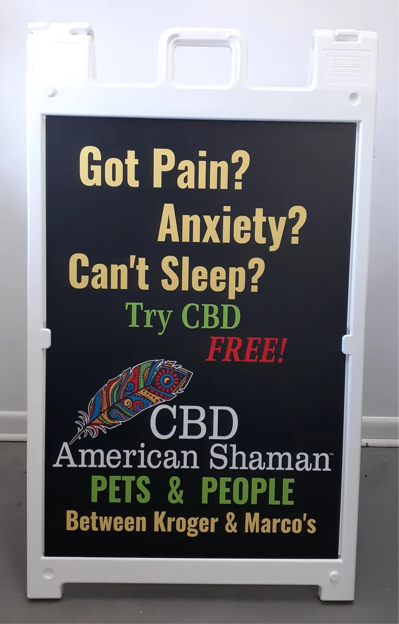 CBD American Shaman A-Frame Sign