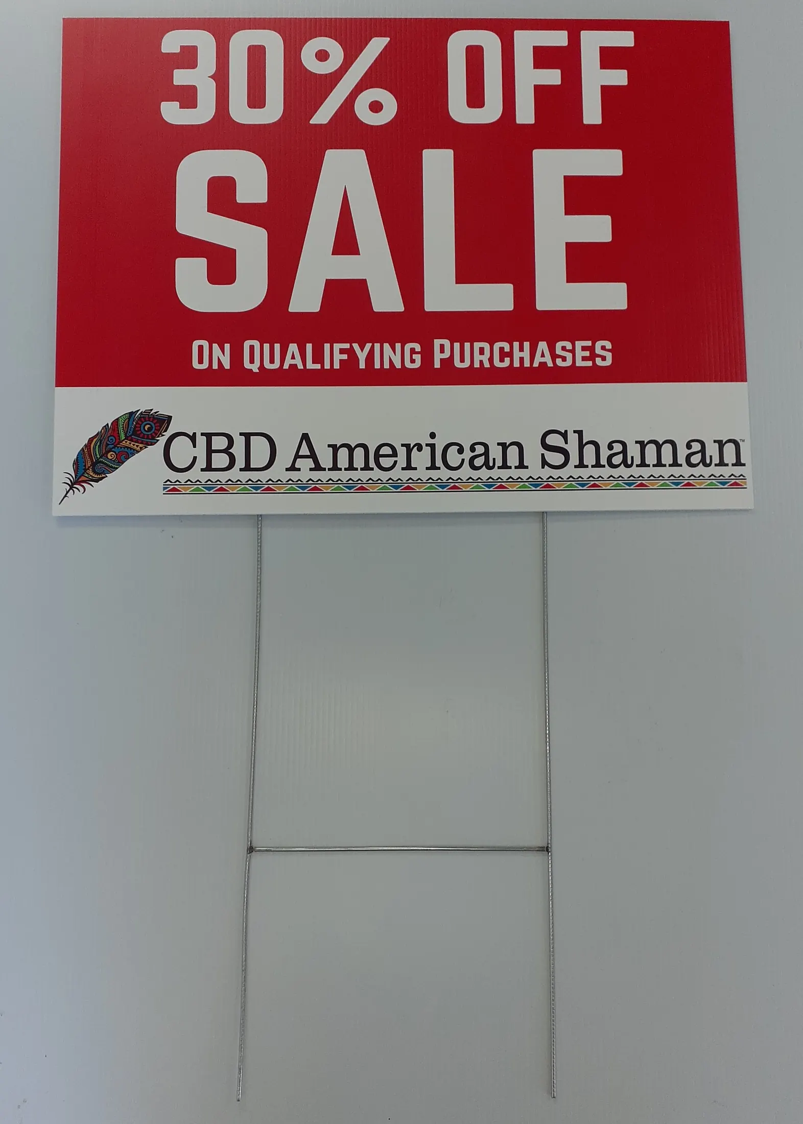CBD American Shaman Yard Sign