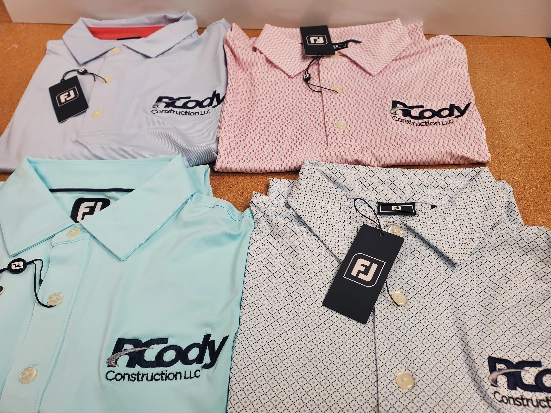 RCody Construction Embroidered Polo Shirts
