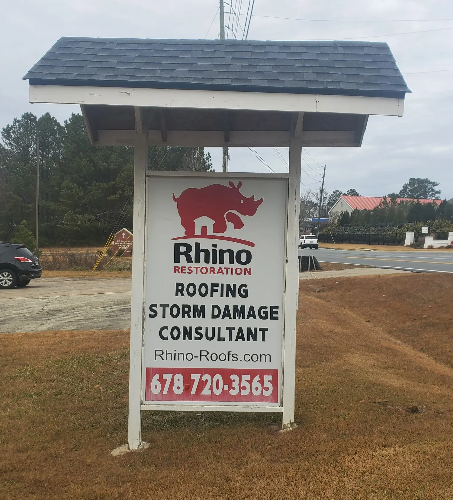 Rhino Restoration Outdoor Sign